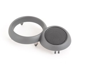 ES#103177 - 51419124128 - Right Cover For Door Opener / Speaker Grille - Gun Metal Gray - Mounts to the speaker and handle surround - Genuine MINI - MINI