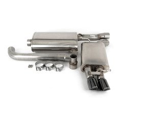 ES#2960289 - 14532BLK - RSC Cat-Back Exhaust System - Single Exit - (NO LONGER AVAILABLE) - 3" Stainless steel with Single exit Twin 3" Black tips - Corsa - 
