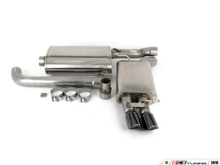ES#2960289 - 14532BLK - RSC Cat-Back Exhaust System - Single Exit - (NO LONGER AVAILABLE) - 3" Stainless steel with Single exit Twin 3" Black tips - Corsa - 