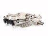 ES#2917895 - SSXAU505 - Cat-Back Exhaust System - Resonated - Valved - 2.37" stainless steel with quad 100mm black Cerakote tips - Milltek Sport - Audi