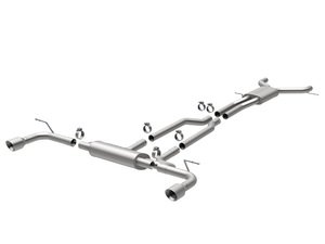 ES#2613442 - 15085 - Cat-Back Exhaust System - 2.5" stainless steel with quad polished stainless tips - Magnaflow - Audi