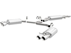 ES#2093800 - 15599 - Cat-Back Exhaust - 2.25" stainless steel with dual 3.5" polished stainless tips - Magnaflow - Audi
