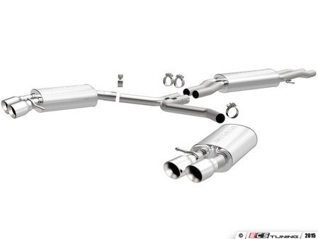 ES#2996919 - 15599KT - Cat-Back Exhaust - 2.5" stainless steel with dual 3.5" polished stainless tips - Magnaflow - Audi