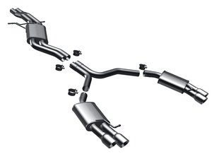 ES#2614362 - 16598 - Cat-Back Exhaust System - 2.5" stainless steel with quad 3.5" polished stainless tips - Magnaflow - Audi