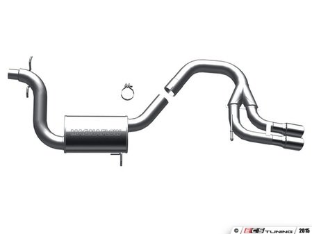 ES#2996902 - 16716KT - Performance Cat-Back Exhaust System - 3.0" stainless steel with dual 3.5" polished single exit tips - Magnaflow - Audi