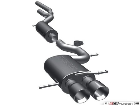 ES#2996918 - 16769KT - Cat-Back Exhaust System - 2.5" stainless steel with dual 3.5" polished stainless tips - Magnaflow - 