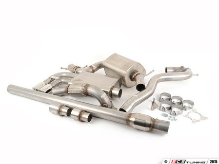 ES#2973013 - 14586KT - RSC Turbo-Back Exhaust System - (NO LONGER AVAILABLE) - 3" Down pipe with High Flow cat, 3" Stainless steel cat-back with twin 3" polished tips - Corsa - 