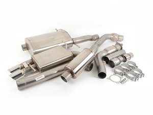 ES#2973015 - 14530KT - RSC Turbo-Back Exhaust System - Single Exit - (NO LONGER AVAILABLE) - 3" Down pipe with High Flow cat, 3" Stainless steel cat-back with twin 3" polished tips - Corsa - 