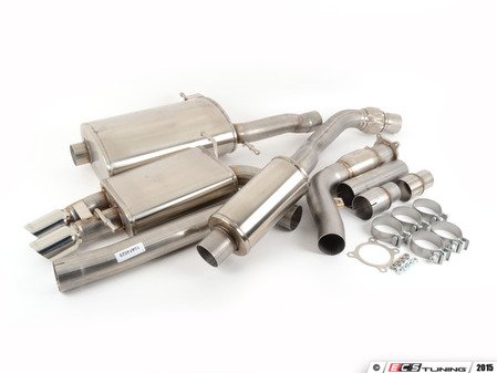 ES#2973015 - 14530KT - RSC Turbo-Back Exhaust System - Single Exit - (NO LONGER AVAILABLE) - 3" Down pipe with High Flow cat, 3" Stainless steel cat-back with twin 3" polished tips - Corsa - 