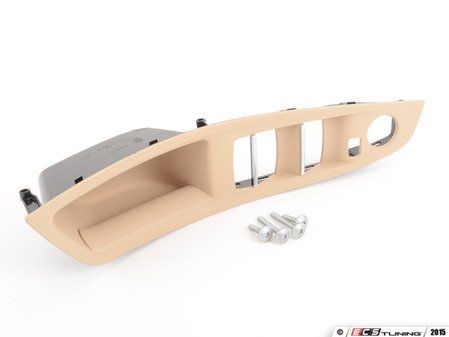 ES#2584294 - 51417225867 - F10 Beige Front Door Handle Trim - Left - Replace your worn door trim - Genuine BMW - BMW