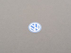 ES#248801 - 3B083789109Z - VW Sign For Key Fob - Stick on emblem for your key fob or other locations of your choosing - Genuine Volkswagen Audi - Volkswagen