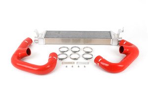 ES#2960122 - FMINTMK7RD - Twintercooler - Red Hoses - (NO LONGER AVAILABLE) - Decrease heatsoak with this front mount intercooler - Forge - 