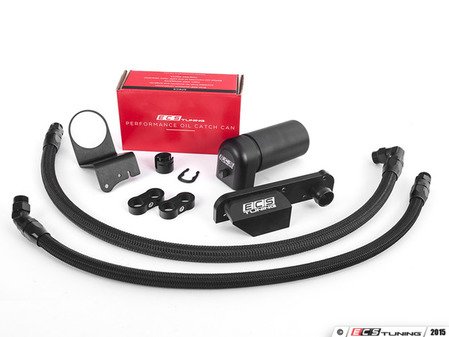 ES#2966735 - 010371ecs01KT -  Performance Baffled Oil Catch Can System - Audi B7 A4 2.0T - Keep your intake tract clean and carbon free - ECS - Audi