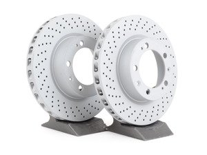 ES#2594173 - 99335104301KT1 - Z-Coated Front Brake Rotors - Pair 12" (304mm) - Directional front axle fitment - Both left and right - Zimmermann - Porsche