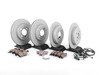 ES#2587597 - 34116774984KT11 - Front & Rear Brake Service Kit - Featuring Zimmerman rotors and ECS DD23 Daily Driver ceramic pads - Assembled By ECS - MINI