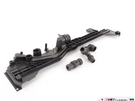 ES#2863188 - 17111438819KT - Automatic Transmission Thermostat Kit - Includes new Thermostat, Mounting Plate and Water Connection Pipe - Assembled By ECS - BMW
