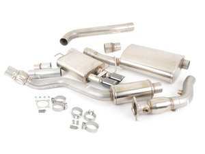 ES#2973016 - 14530KT1 - RSC Turbo-Back Exhaust System - Single Exit - (NO LONGER AVAILABLE) - 3" Down pipe with High Flow cat, 3" Stainless steel cat-back with twin 3" Black tips - Corsa - 