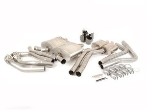 ES#2960296 - 14544BLK - RSC Cat-Back Exhaust System - (NO LONGER AVAILABLE) - 2.5" Stainless steel with quad 3.5" black tips - Corsa - 