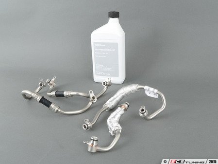 ES#2966439 - 11537558900KT - Turbo Coolant Line Kit  - Includes turbo coolant lines and 1 liter of coolant to make sure your turbos are getting the needed amount of cooling - Genuine BMW - BMW