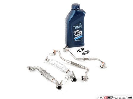 ES#3557348 - 11427563713KT2 - Turbo Oil Line Kit  - Replace leaking or damaged lines to ensure your turbos are well lubricated for long lasting life! - Assembled By ECS - BMW