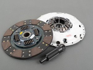 ES#2918673 - 02992-HDFF-D - FX350 Clutch Kit - Stage 3+ - Fiber Tough lined, sprung hub clutch disc with heavy duty pressure plate, Rated for 490ft/lbs. - Clutch Masters - Audi