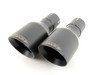 ES#2827553 - SSXAU436 - Cat-Back Exhaust System - Resonated - 2.76" stainless steel with dual GT100 black Cerakote tips - Milltek Sport - Audi