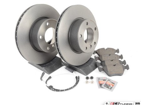 ES#240370 - ECSE393411-1 - Front Brake Service Kit - Featuring ECS V5 Coated Rotors and ECS DD23 "Daily Driver" ceramic pads. - Assembled By ECS - BMW
