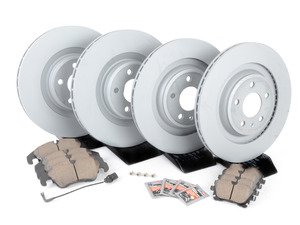ES#4830813 - 8K0698301MKT11 - Front & Rear Brake Service Kit - Featuring ECS V5 rotors and Akebono Euro Ceramic pads - Assembled By ECS - Audi