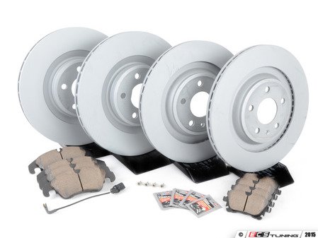 ES#4830813 - 8K0698301MKT11 - Front & Rear Brake Service Kit - Featuring ECS V5 rotors and Akebono Euro Ceramic pads - Assembled By ECS - Audi