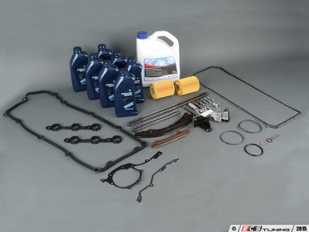ES#2862760 - 11311432176KT - Timing Chain Service Kit  - Everything you need to get the job done, including coolant, oil and filter - Assembled By ECS - BMW