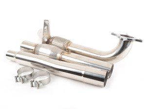 ES#2862903 - CTSEXHDP0003CAT - 3" High Flow Downpipe with Catalytic Converter - T304 Mandrel bent stainless steel Tubing - CTS - Audi Volkswagen