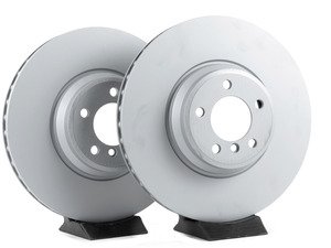 ES#2855441 - 34116766107zimKT - Front Brake Rotors - Pair (374x36) - Cost effective alternative to Genuine BMW parts - Zimmermann - BMW