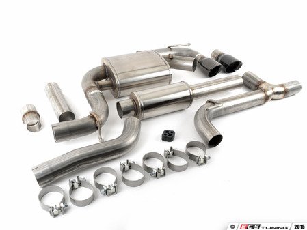 ES#3478047 - 14834blkKT - RSC Cat-Back Exhaust System - 3" Stainless Steel with dual 4" black tips - Corsa - Volkswagen
