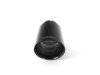 ES#2986535 - 006555ecs04a02KT - ECS UNIVERSAL Swivel Exhaust Tips - 3.5" Black Chrome - Pair - Stainless Steel exhaust tips featuring swivel attachments for maximum adjustability. 2.5" Swivel Inlet / 3.5" Double Wall, Slant Cut Outlet - ECS - Audi BMW Volkswagen Mercedes Benz MINI Porsche