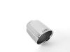 ES#2986536 - 003358ecs03a01KT - ECS UNIVERSAL Swivel Exhaust Tips - 4.0" Chrome - Pair - Stainless Steel exhaust tips featuring swivel attachments for maximum adjustability. 2.5" Swivel Inlet / 4.0" Double Wall, Slant Cut Outlet - ECS - Audi BMW Volkswagen Mercedes Benz MINI Porsche