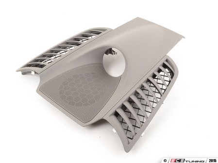 ES#2147342 - 958552189014U0 - Upper Center Dashboard Trim - Platinum Grey - For vehicles with compass, clock, or chronograph - Genuine Porsche - Porsche