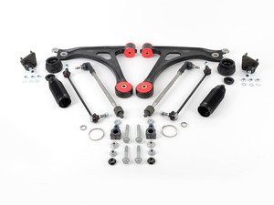 ES#2839010 - 1J0498015KT - Front Suspension Refresh Kit - Stage 2+ - Featuring ECS performance control arms. The most complete overhaul kit for your front suspension available. - Assembled By ECS - Volkswagen