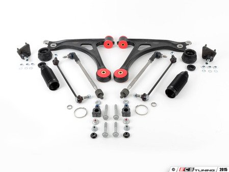 ES#2839010 - 1J0498015KT - Front Suspension Refresh Kit - Stage 2+ - Featuring ECS performance control arms. The most complete overhaul kit for your front suspension available. - Assembled By ECS - Volkswagen