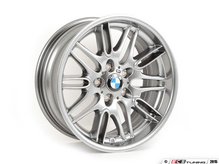 ES#2973131 - 36112228950KT - 18" M Double Spoke Style 65 Wheel - Staggered Set - (NO LONGER AVAILABLE) - 18X8 ET20 / 18x9.5" ET22 5x120 74.1CB. Chrome Shadow taken from the E39 M5 - Genuine BMW - 