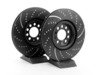 ES#522237 - GD930 - Front Dimpled & Slotted Brake Rotors - Pair (312x25) - Upgrade to a slotted / dimpled rotor for improved braking - EBC - Audi Volkswagen