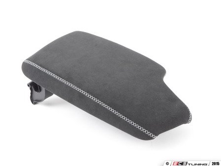 ES#2954411 - 51162405917 - ///M performance Alcantara Armrest - Black - Slides forward to reveal carbon fiber rear shelf - Genuine BMW M Performance - BMW