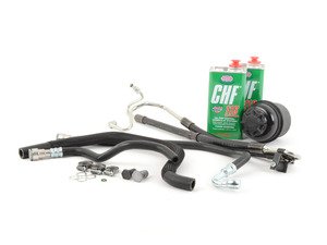 ES#2981629 - 32416774215KT1 - Power Steering Service Kit - Includes reservoir with cap, lines, bolts & crush washers, and fluid - Assembled By ECS - BMW