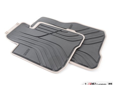 ES#2706559 - 51472348157 - Modern Line Rubber Floor Mat Set - Front - (NO LONGER AVAILABLE) - Protects your floor and carpet from moisture - Genuine BMW - 