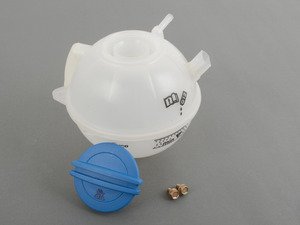 ES#2575924 - 1J01000-1 - Expansion Tank Replacement Kit - Complete Assembly - Clean up your engine bay or replace your cracked unit with a new coolant expansion tank replacement kit. - Assembled By ECS - Audi Volkswagen
