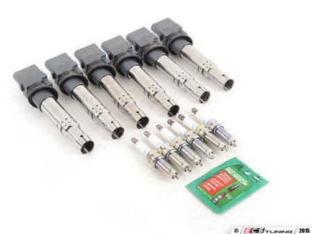 ES#2770159 - 022905715AKT3 - Ignition Service Kit - Includes six OE coil packs and six NGK spark plugs - Assembled By ECS - Audi Volkswagen
