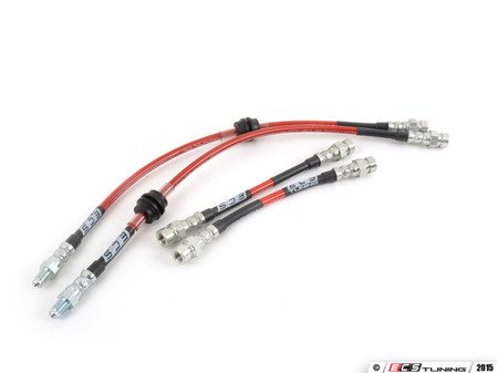 ES#2594843 - 002429ECS01KT - Exact-Fit Stainless Steel Brake Lines - Kit - Stainless reinforced for improved pedal feel and durability - ECS - Porsche