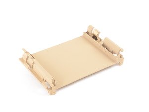 ES#2966715 - 1J0858033C7R3 - Rear Cup Holder Bracket - Pure Beige - (NO LONGER AVAILABLE) - Goes underneath the sliding rear cup holder assembly - Genuine Volkswagen Audi - 