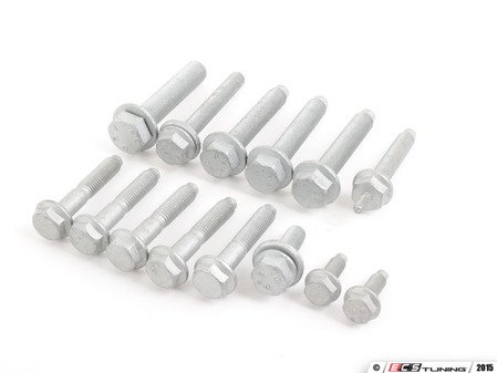 ES#2972697 - n10558002KT2 - Complete Drivetrain Mount Hardware Kit - Includes all necessary stretch bolts that must be replaced whenever your mounts are serviced - Genuine Volkswagen Audi - Volkswagen