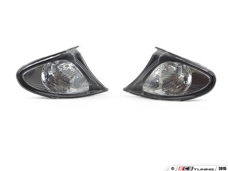 ES#2808236 - 4441511PXUE2 - Clear w/ black housing Corner Assembly - Pair  - (NO LONGER AVAILABLE) - Direct replacements for the stock amber corner lights - Depo - 