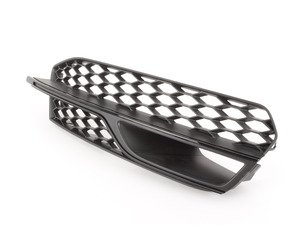 ES#2741247 - 8V3807682LBMT - Lower Bumper Grille - Satin/Gloss Black - Right - Keep your exterior looking clean - Genuine Volkswagen Audi - Audi